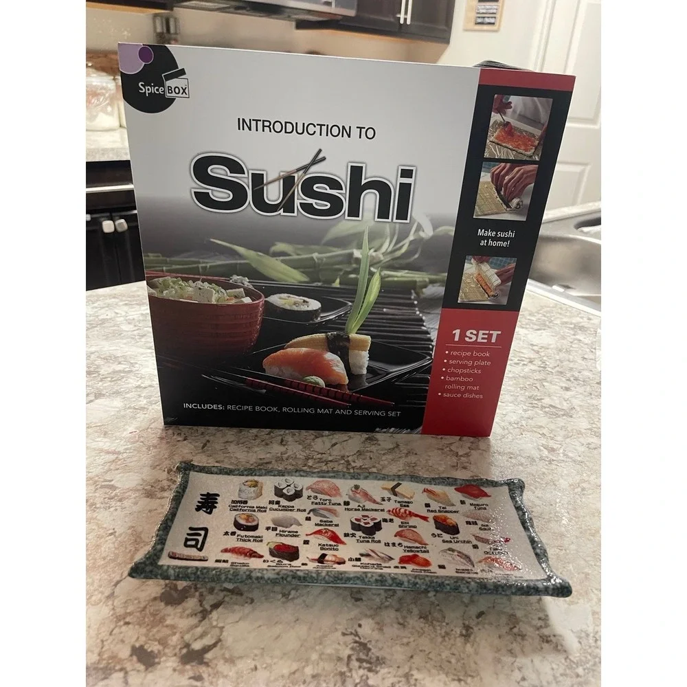 Sushi At Home Kit‎ with Japanese Menu Plate
